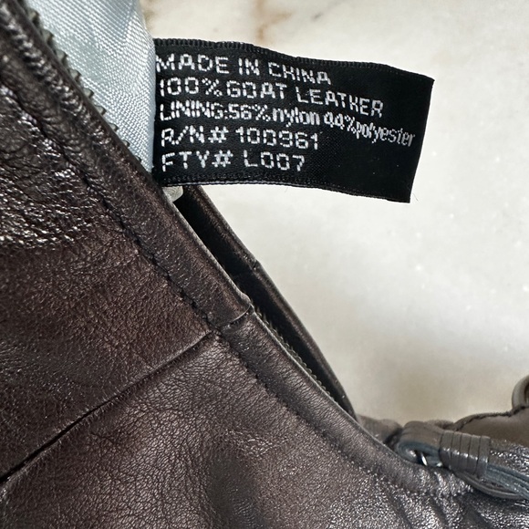 Y2K Via Spiga Madeline Pewter Leather Hobo with Braided Strap and Tassel NWT - Picture 4 of 8